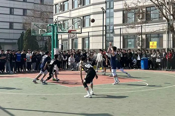 山东港口工程高级技工学校举办篮球友谊赛